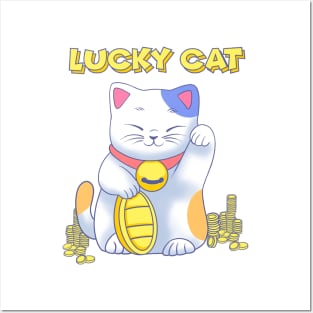 Japanese Lucky Cat Posters and Art